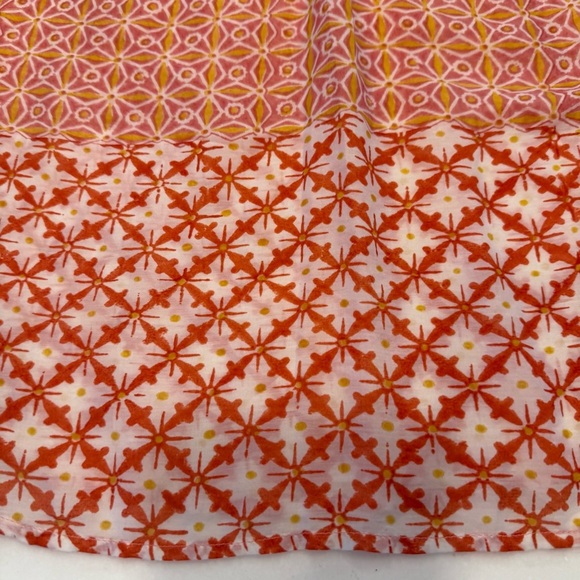 Roberta Roller Rabbit Orange SILK & Cotton Tunic Top/cover Up Women's Sz XS - Picture 9 of 12